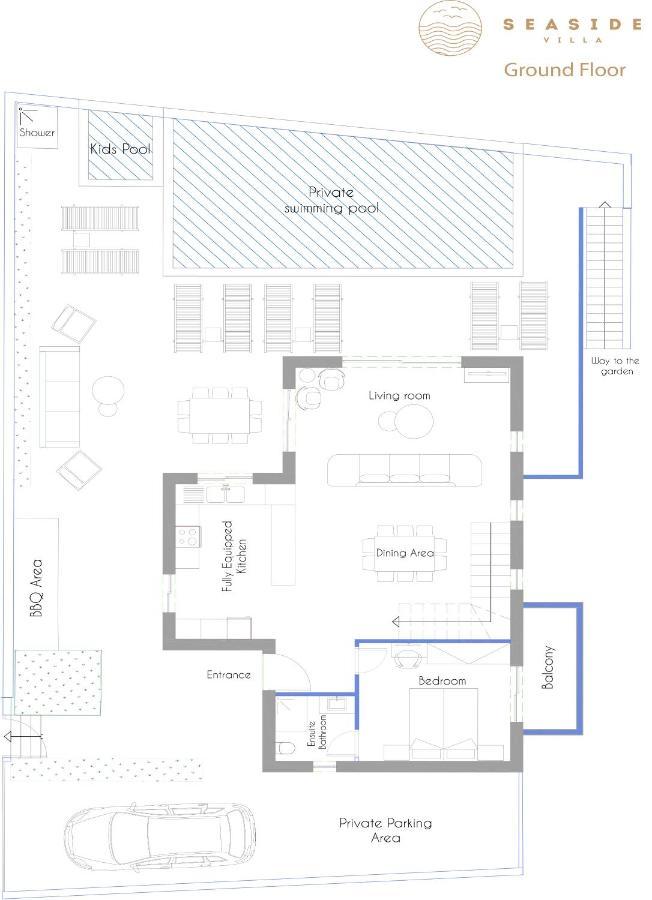 Lagoon Seaside Villa, Sumptuous Retreat,By Thinkvilla Pánormos Eksteriør billede